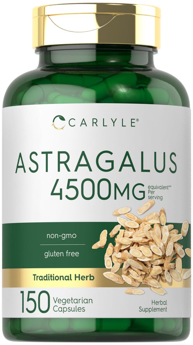 Carlyle Astragalus Wurzel Kapseln | 150 Stück | Vegetarisch, Nicht-GVO, Glutenfrei