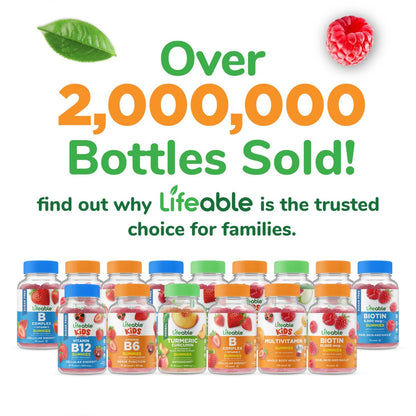 Lifeable Vitamin C Gummies für Erwachsene | 750 mg | Leckerer Orangen-Geschmack | Vegan & Non-GMO | Immununterstützung | 90 Gummis
