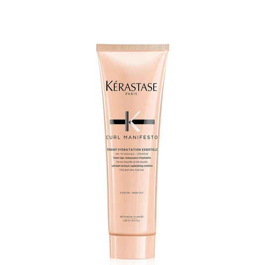 KÉRASTASE Curl Manifesto Hydratation Essentielle Conditioner – Leichter Conditioner für alle welligen, lockigen und krausen Haartypen, entwirrt, glättet und beugt Frizz vor, 250 ml