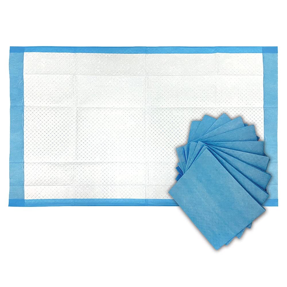 BodyMed Einweg-Unterlagen für Inkontinenz, 58 x 91 cm, 10 Stück, Standard Saugfähigkeit – Diskret, atmungsaktiv und leicht – Ideal für Erwachsene, Kinder, Senioren und Haustiere