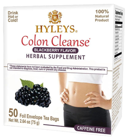 Hyleys Colon Cleanse Tee mit Brombeergeschmack - 50 Teebeutel (1 Packung)
