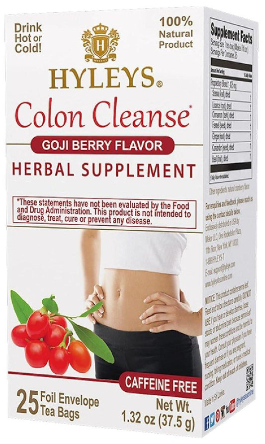 Hyleys Colon Cleanse Tee Goji Beerengeschmack - 25 Teebeutel (1 Pack)