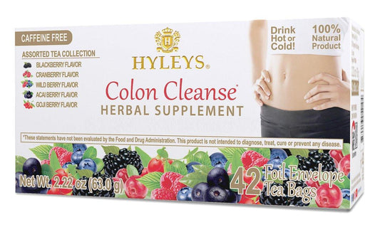 Hyleys Colon Cleanse Tee mit gemischten Geschmacksrichtungen - 42 Teebeutel (1 Packung)