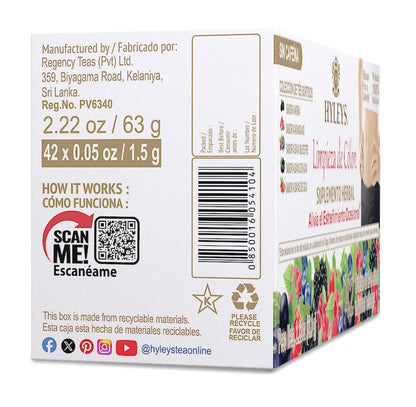 Hyleys Colon Cleanse Tee mit gemischten Geschmacksrichtungen - 42 Teebeutel (1 Packung)
