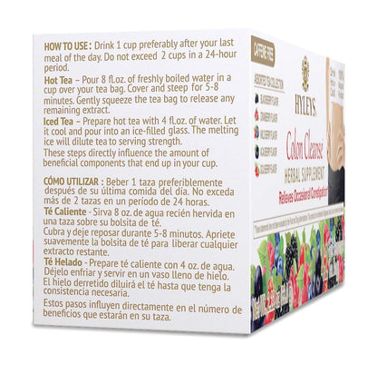 Hyleys Colon Cleanse Tee mit gemischten Geschmacksrichtungen - 42 Teebeutel (1 Packung)