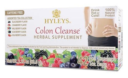 Hyleys Colon Cleanse Tee mit gemischten Geschmacksrichtungen - 42 Teebeutel (1 Packung)