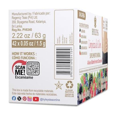 Hyleys Colon Cleanse Tee mit gemischten Geschmacksrichtungen - 42 Teebeutel (1 Packung)