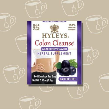 Hyleys Colon Cleanse Tee Acai Beere Geschmack - 25 Teebeutel (1 Packung)