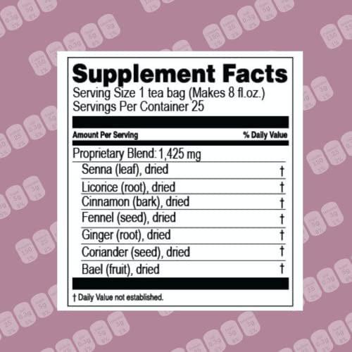 Hyleys Colon Cleanse Tee Acai Beere Geschmack - 25 Teebeutel (1 Packung)