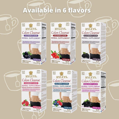 Hyleys Colon Cleanse Tee Acai Beere Geschmack - 25 Teebeutel (1 Packung)