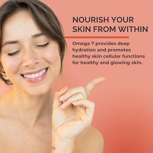 SEABUCKWONDERS Bio Sanddornöl Omega-7 Komplett, 30 Softgels, 15-Tage-Vorrat, mit Omega 3, 6 & 9, Unterstützt Haare, Haut & Nägel, 100% Rein ohne Füllstoffe