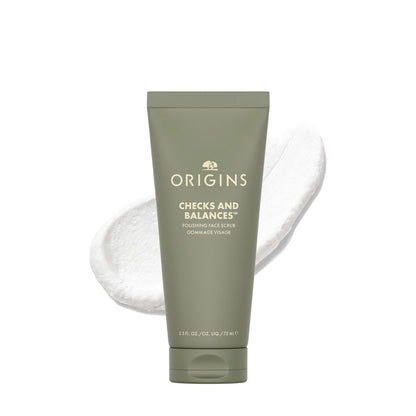 Origins Checks and Balances Polishing Face Scrub – Sanftes Peeling für glatte Haut & verfeinerte Poren mit Bambus, 75 ml