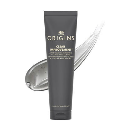 Origins Clear Improvement Reinigungsgel – Entgiftender Reiniger mit Bambuskohle und Salicylsäure für verfeinerte Poren, 150 ml