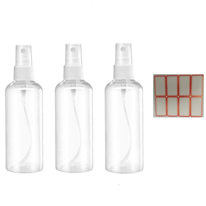 ZALUJMUS 50 ml Mini Leere Reisesprühflaschen mit Etiketten, Set mit 3, 50 ml