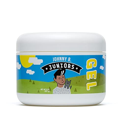 JOHNNY B. Juniors Haargel für Kinder – Flakes-frei, mittlerer Halt, 236 ml Glas