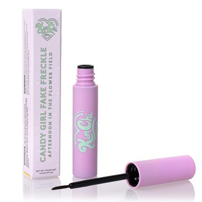 KimChiChic Beauty Candy Girl Fake Freckle Pen – Natürlich aussehende, schnell trocknende Sommersprossen Make-up, Farbton „Afternoon In The Flower Field“ Rot-Braun, 3 ml