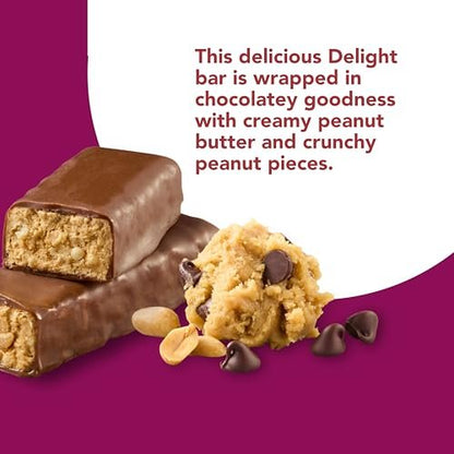 think! Delight Keto Protein Riegel, kohlenhydratarm, glutenfrei, Snack – Schokoladen-Erdnussbutter-Keksteig, 10er-Pack (Verpackung kann variieren)