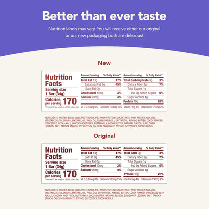 think! Delight Keto Protein Riegel – Schokoladen-Mousse-Kuchen, 10er Pack, Low Carb, Glutenfrei