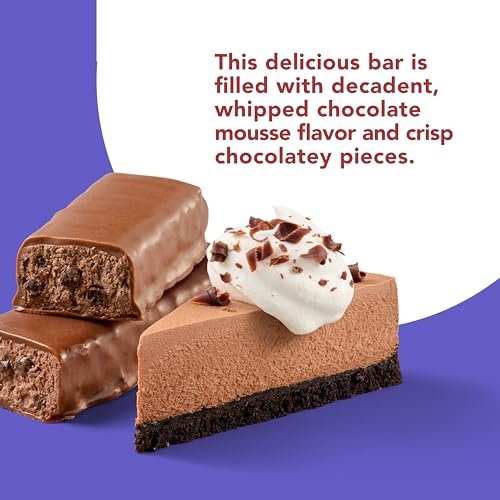 think! Delight Keto Protein Riegel – Schokoladen-Mousse-Kuchen, 10er Pack, Low Carb, Glutenfrei