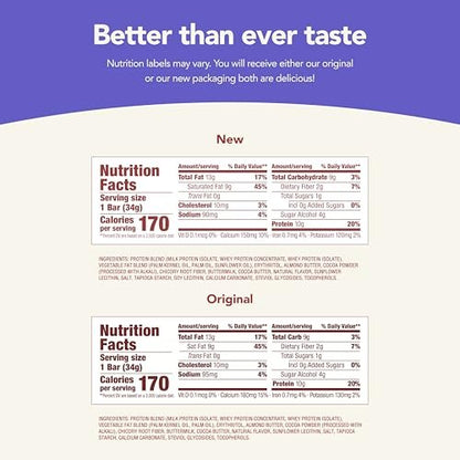 think! Delight Keto Protein Riegel – Schokoladen-Mousse-Kuchen, 10er Pack, Low Carb, Glutenfrei