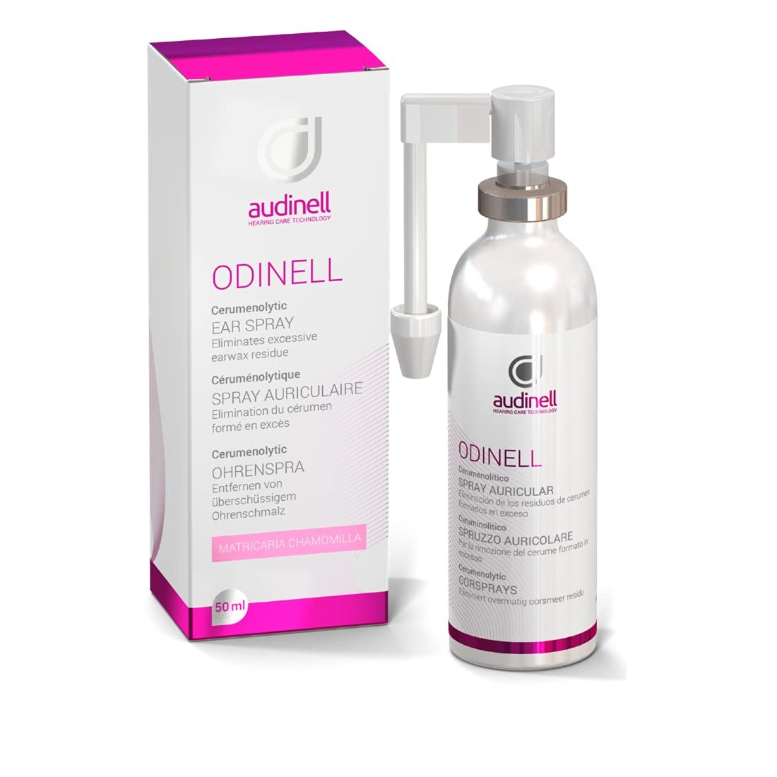 Audinell Ohrenreiniger Spray (50 ml) | Ohrenspray zur sanften Reinigung | Beruhigt und beugt Reizungen vor | Ersatz für Wattestäbchen, Ohrenkerzen & Co. | Für alle Altersgruppen geeignet