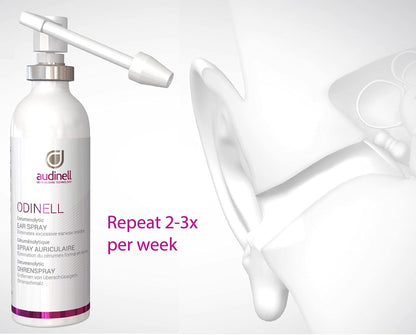 Audinell Ohrenreiniger Spray (50 ml) | Ohrenspray zur sanften Reinigung | Beruhigt und beugt Reizungen vor | Ersatz für Wattestäbchen, Ohrenkerzen & Co. | Für alle Altersgruppen geeignet