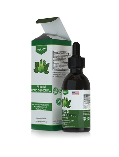 Chlorophyll Flüssigtropfen – 100% natürlicher Energie-Booster & Immununterstützung – Inneres Deodorant & Detox – Höhenkrankheit Linderung – Schnelle Absorption, Vegan & Non-GMO – 120 Portionen (1er Pack)