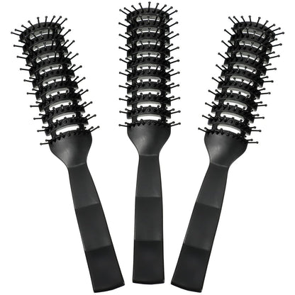 Patelai 3-teiliger Ventilbürsten-Set für Damen und Herren – Antistatische Haarbürste für nasses, kurzes, lockiges und glattes Haar – Ideal zum Föhnen