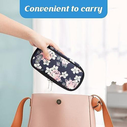 YOUSHARES Insulin-Kühltasche für Reisen – Tragbare Medikamentenkühltasche für Insulin-Pens, Medikamente und Diabeteszubehör mit 2 TSA-zugelassenen Kühlakkus
