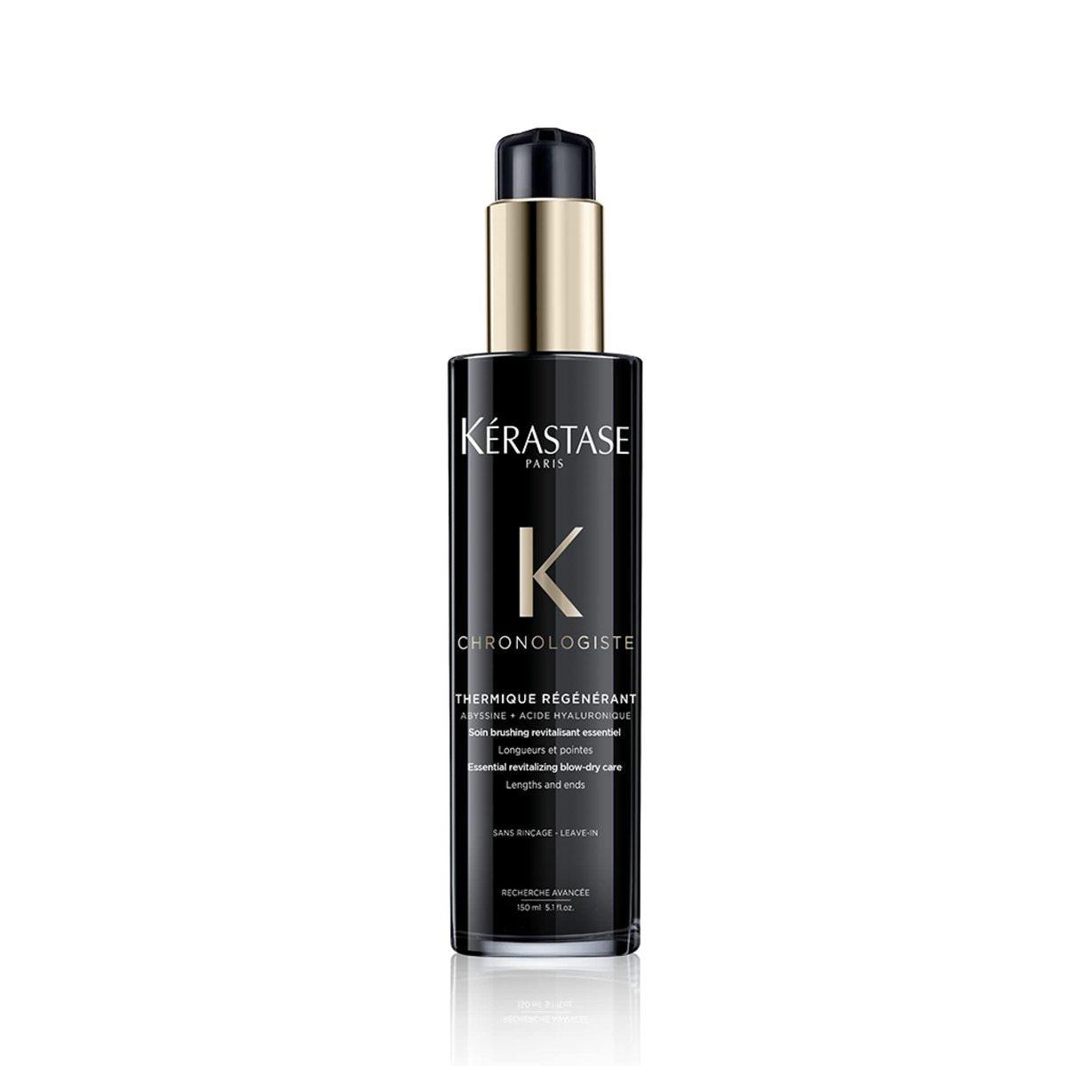 Kérastase Chronologiste Hitzeschutz-Serum mit Arganöl – Frizz-Kontrolle, Stärkung & Schutz für trockenes, feines & brüchiges Haar, 150 ml