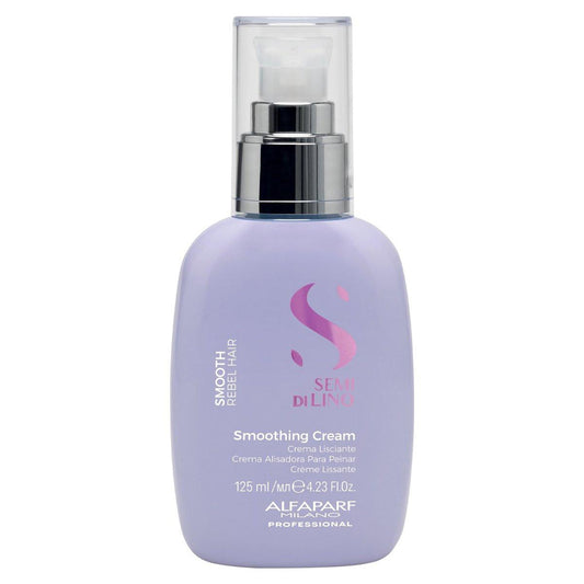 Alfaparf Milano Semi di Lino Glättungscreme – Frizz-Kontrolle, Hitzeschutz, Feuchtigkeitsspendend, Glättet und Pflegt (125 ml)