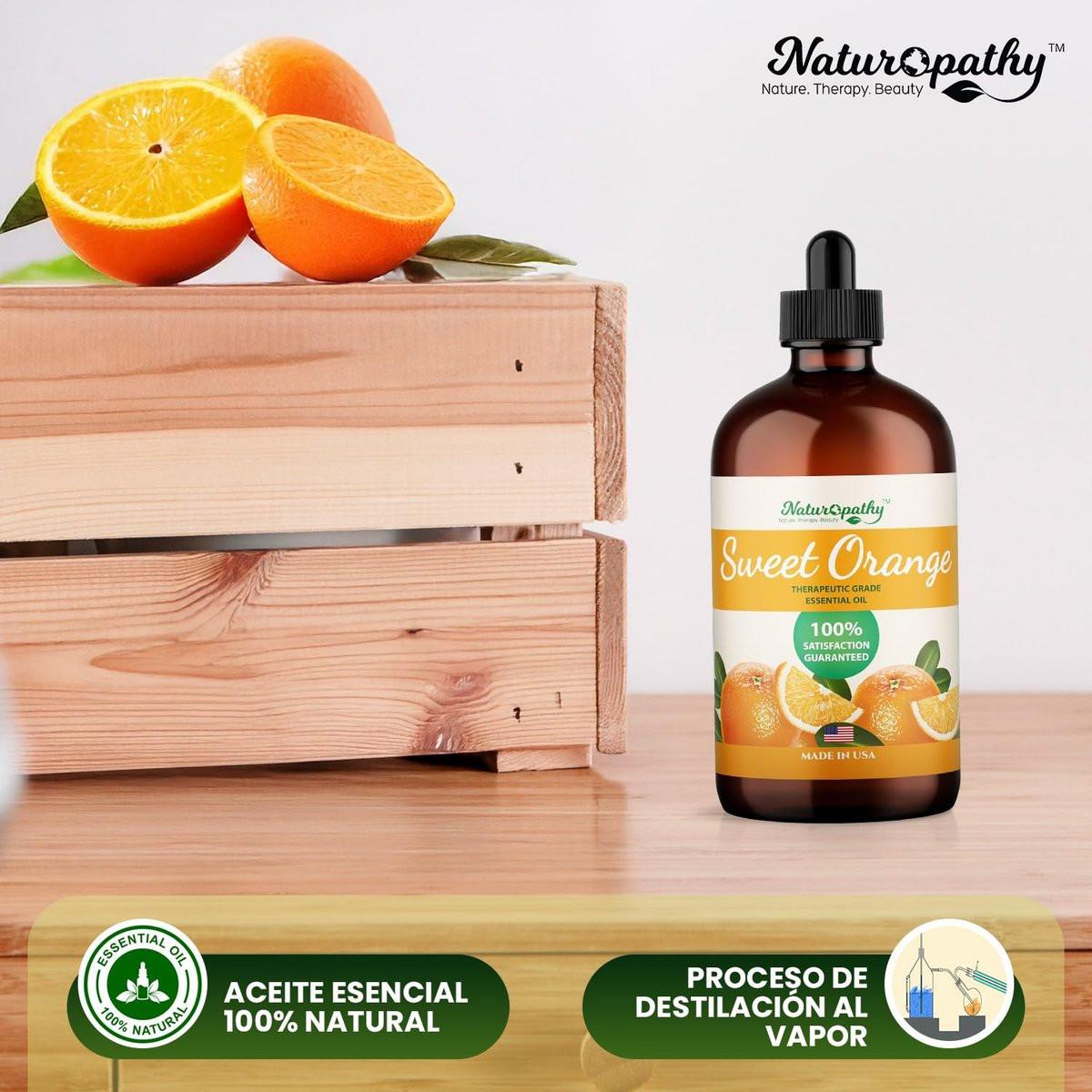 Naturopathy Süßorangen-Ätherisches Öl Therapeutische Qualität Premium Öl mit Glaspipette - Riesige 4 fl. oz - Perfekt für Aromatherapie und Entspannung