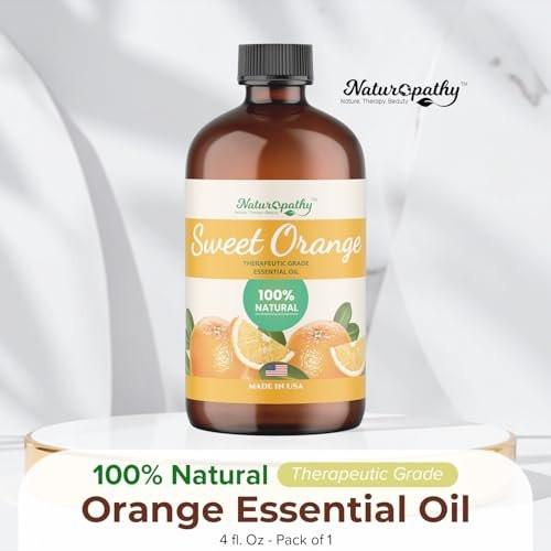 Naturopathy Süßorangen-Ätherisches Öl Therapeutische Qualität Premium Öl mit Glaspipette - Riesige 4 fl. oz - Perfekt für Aromatherapie und Entspannung