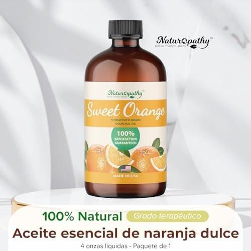 Naturopathy Süßorangen-Ätherisches Öl Therapeutische Qualität Premium Öl mit Glaspipette - Riesige 4 fl. oz - Perfekt für Aromatherapie und Entspannung