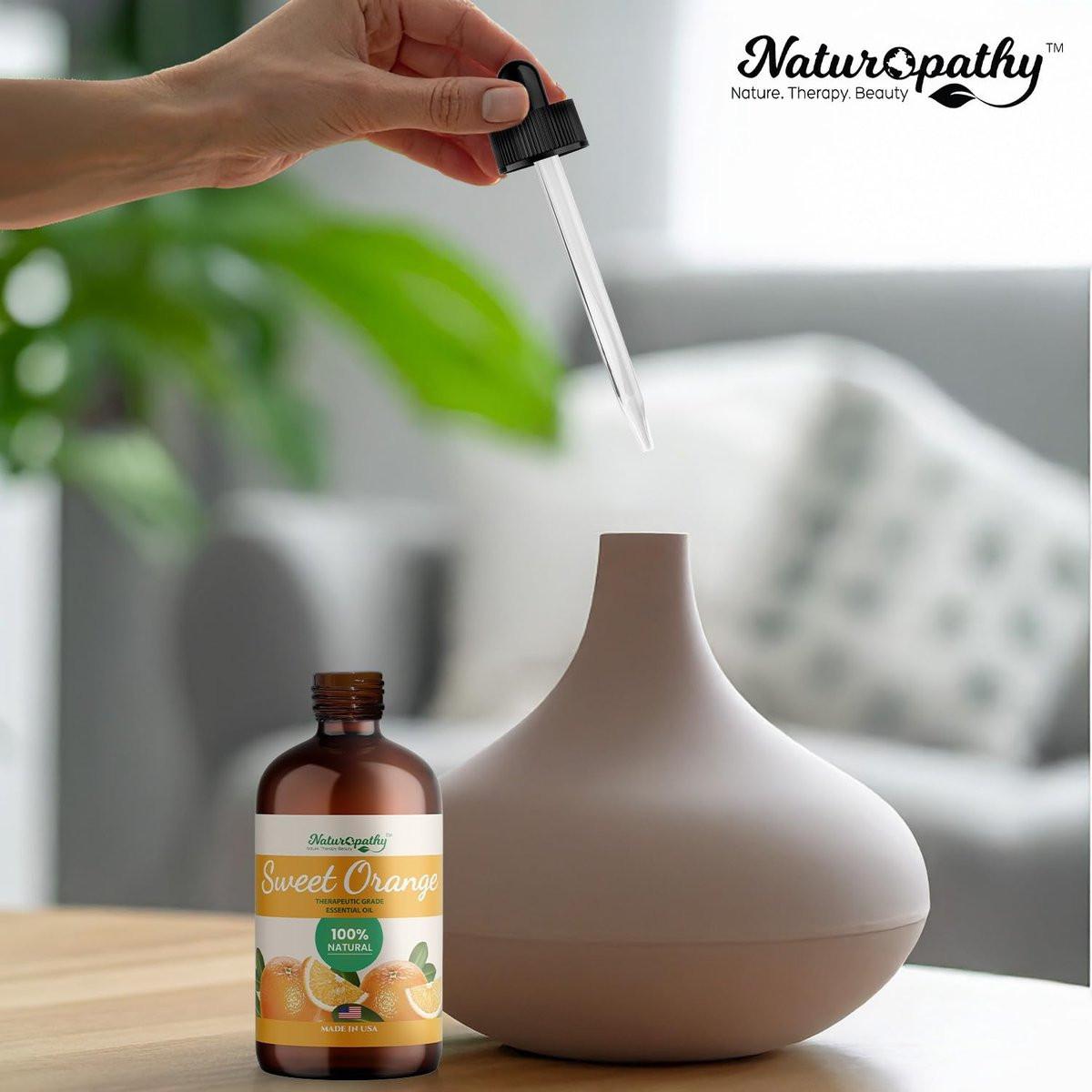 Naturopathy Süßorangen-Ätherisches Öl Therapeutische Qualität Premium Öl mit Glaspipette - Riesige 4 fl. oz - Perfekt für Aromatherapie und Entspannung