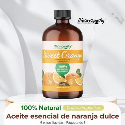 Naturopathy Süßorangen-Ätherisches Öl Therapeutische Qualität Premium Öl mit Glaspipette - Riesige 4 fl. oz - Perfekt für Aromatherapie und Entspannung