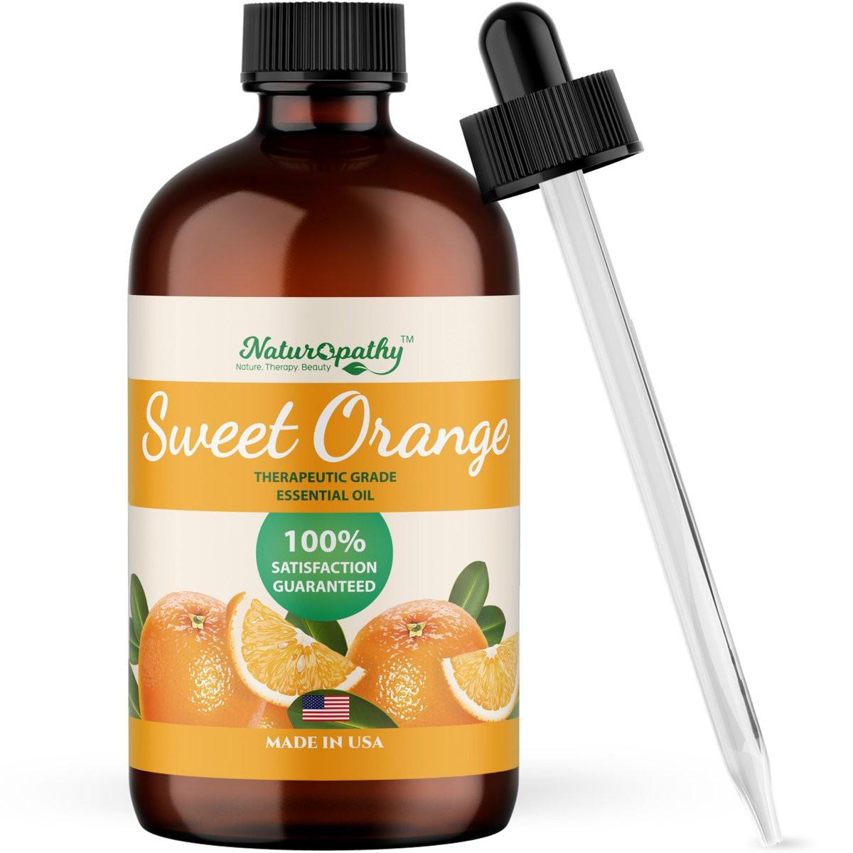 Naturopathy Süßorangen-Ätherisches Öl Therapeutische Qualität Premium Öl mit Glaspipette - Riesige 4 fl. oz - Perfekt für Aromatherapie und Entspannung