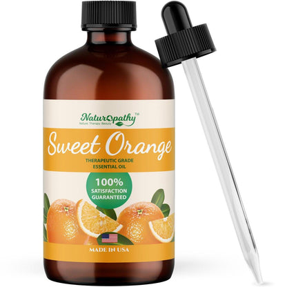 Naturopathy Süßorangen-Ätherisches Öl Therapeutische Qualität Premium Öl mit Glaspipette - Riesige 4 fl. oz - Perfekt für Aromatherapie und Entspannung