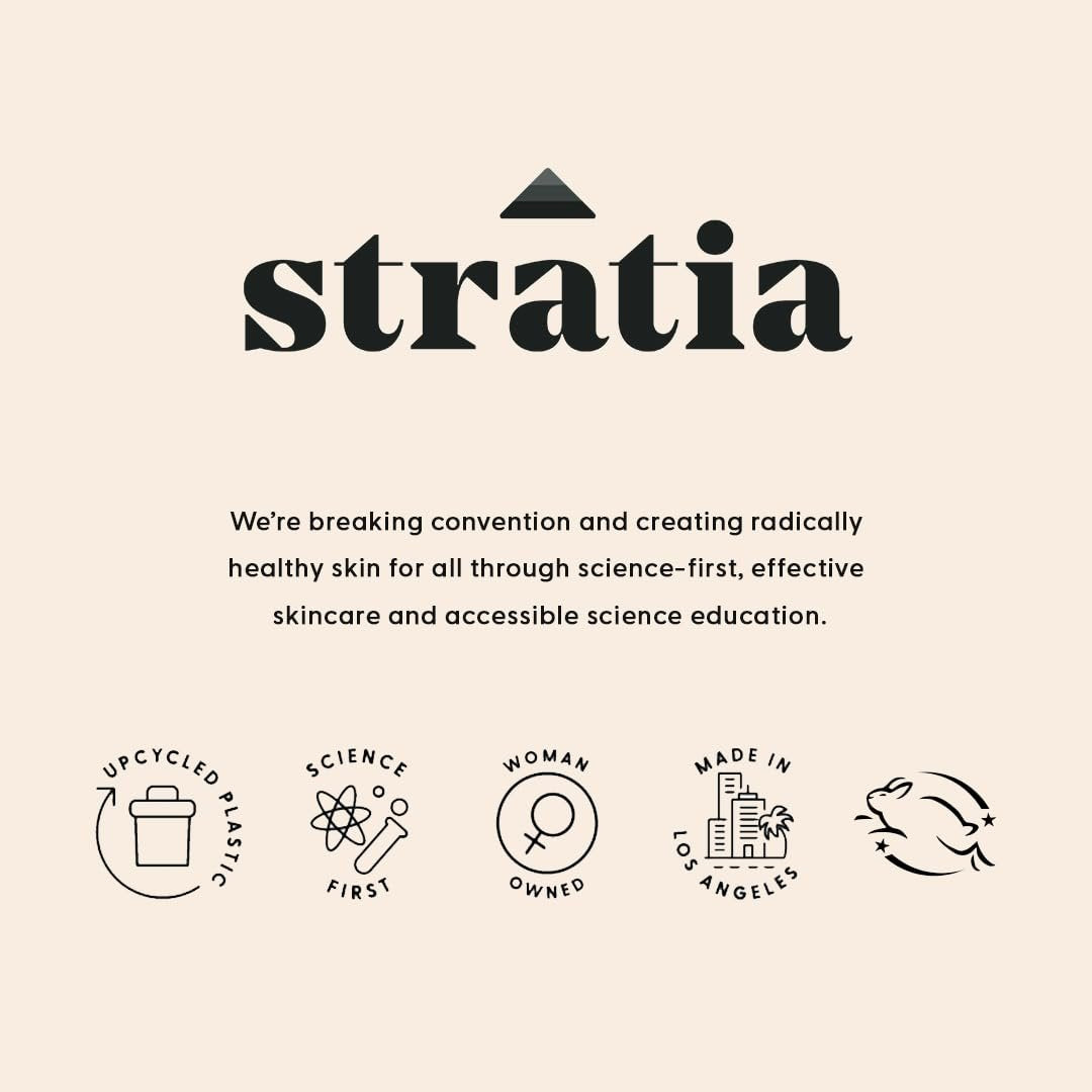 Stratia Soft Touch Dark Spot Corrector mit 10% Mandelsäure Serum – Fältchen, Hauttextur & Unreinheiten – Kollagen-Booster, AHA-Peeling und Porenverfeinerer, 38,5 ml