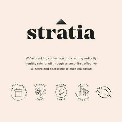 Stratia Soft Touch Dark Spot Corrector mit 10% Mandelsäure Serum – Fältchen, Hauttextur & Unreinheiten – Kollagen-Booster, AHA-Peeling und Porenverfeinerer, 38,5 ml