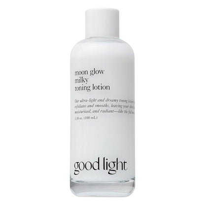 Good Light Moon Glow Milky Toner – Feuchtigkeitsspendender Milchtoner mit Niacinamid, Ceramiden und AHAs für Glas-Haut – Vegan, parfümfrei, 100 ml