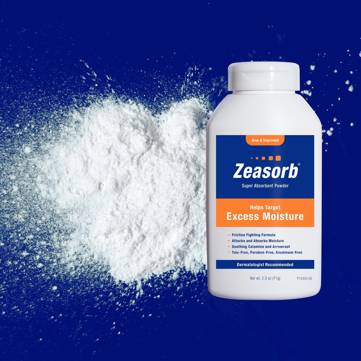 Zeasorb Prevention – Super absorbentes Puder gegen Feuchtigkeit, Scheuern und Juckreiz, 70 g