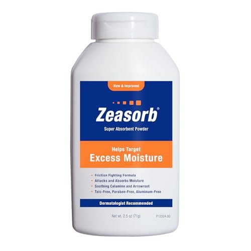 Zeasorb Prevention – Super absorbentes Puder gegen Feuchtigkeit, Scheuern und Juckreiz, 70 g
