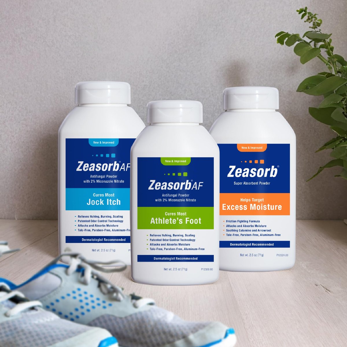 Zeasorb Prevention – Super absorbentes Puder gegen Feuchtigkeit, Scheuern und Juckreiz, 70 g
