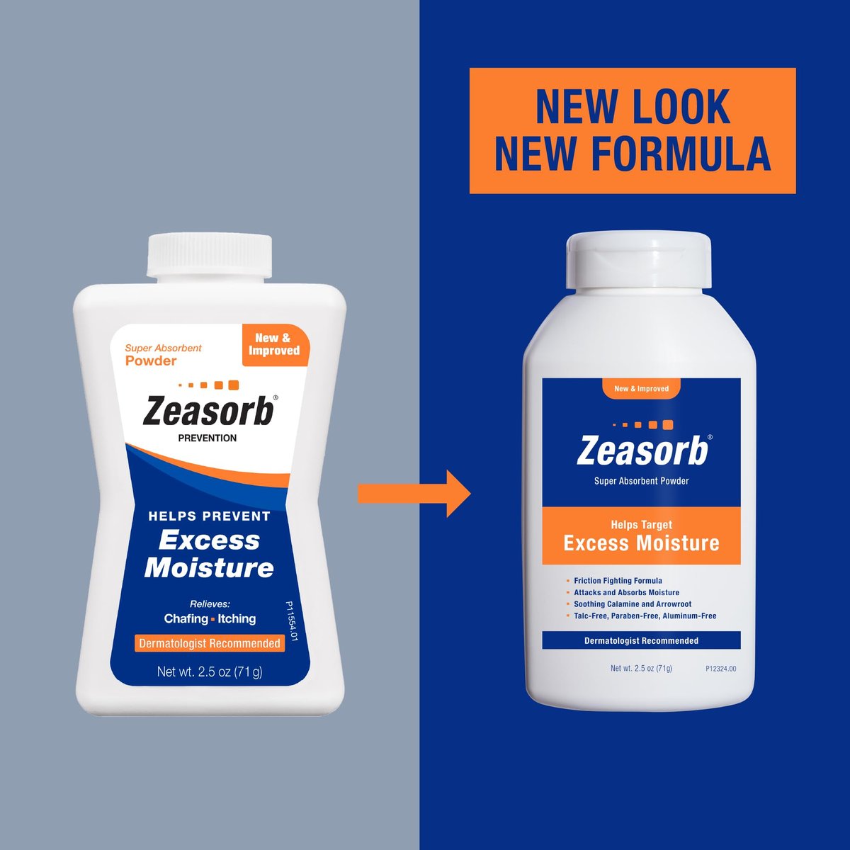 Zeasorb Prevention – Super absorbentes Puder gegen Feuchtigkeit, Scheuern und Juckreiz, 70 g