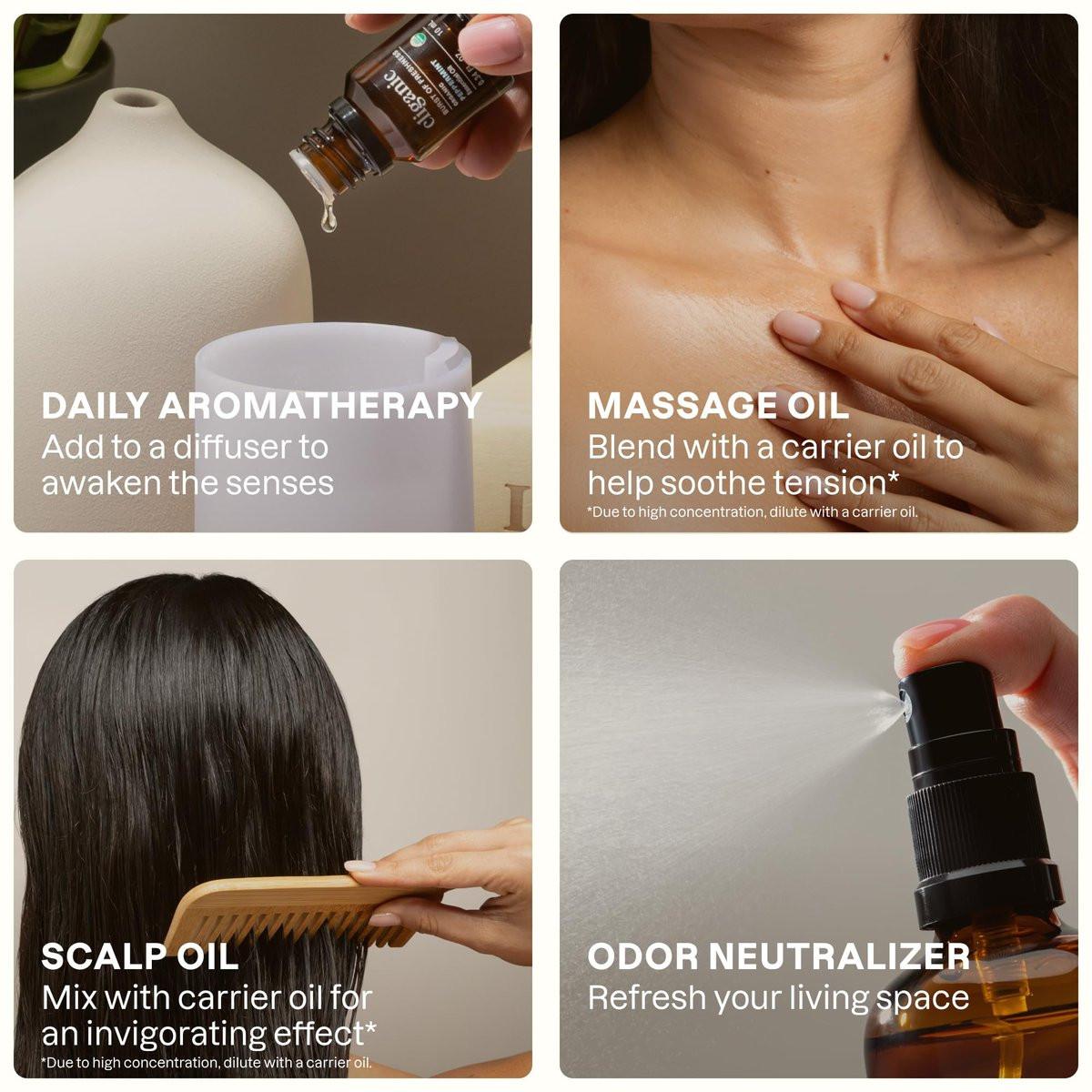 Cliganic Bio-Patschuli-Öl – 100% reines, natürliches, unverdünntes ätherisches Öl für Aromatherapie-Diffuser | Non-GMO zertifiziert