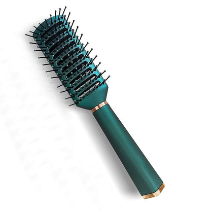 RN BEAUTY Entwirrungsbürste Anti-Statik Massage Haarbürste mit Nylonborsten für Frauen und Männer – Alle Haartypen, nass oder trocken, Föhnen, Malachitgrün (Vented)
