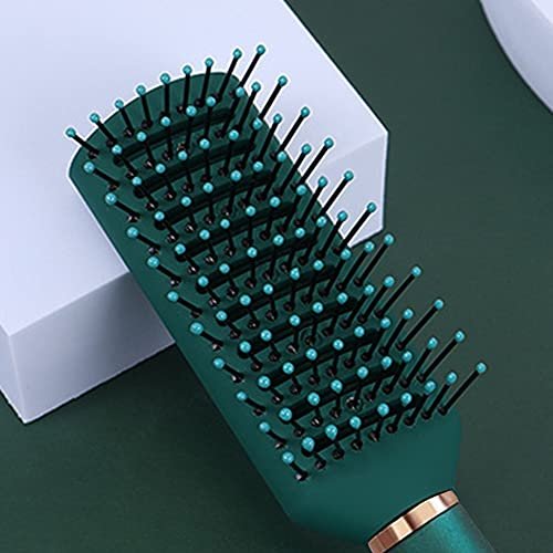 RN BEAUTY Entwirrungsbürste Anti-Statik Massage Haarbürste mit Nylonborsten für Frauen und Männer – Alle Haartypen, nass oder trocken, Föhnen, Malachitgrün (Vented)