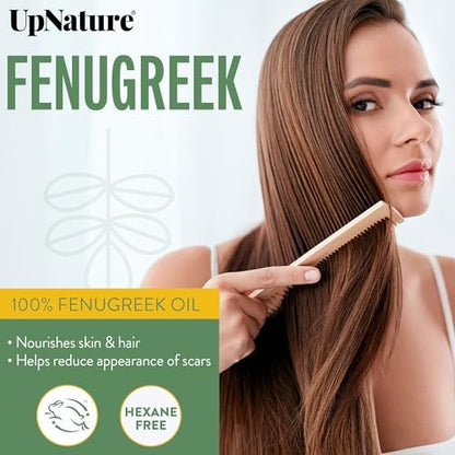 UpNature Bockshornklee Öl – 100% reines Bockshornkleesamen-Extrakt ätherisches Öl, 60 ml