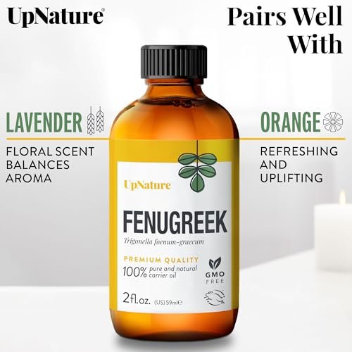 UpNature Bockshornklee Öl – 100% reines Bockshornkleesamen-Extrakt ätherisches Öl, 60 ml
